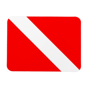 Magnet Flexible Drapeau de plongée Plongeur en scaphandre Plongeur