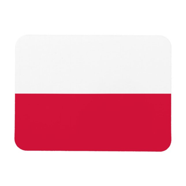 Magnet Flexible Drapeau de Pologne (Horizontal)