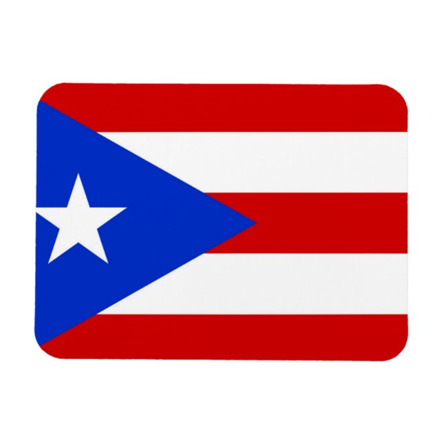 Magnet Flexible Drapeau de Porto Rico (Horizontal)