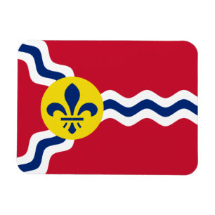 Magnet Flexible Drapeau de Saint-Louis, Missouri