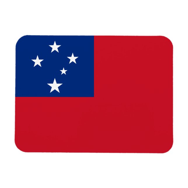 Magnet Flexible Drapeau de Samoa (Horizontal)