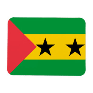 Magnet Flexible Drapeau de Sao Tomé-et-Principe