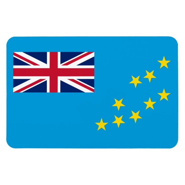Magnet Flexible Drapeau de Tuvalu (Horizontal)