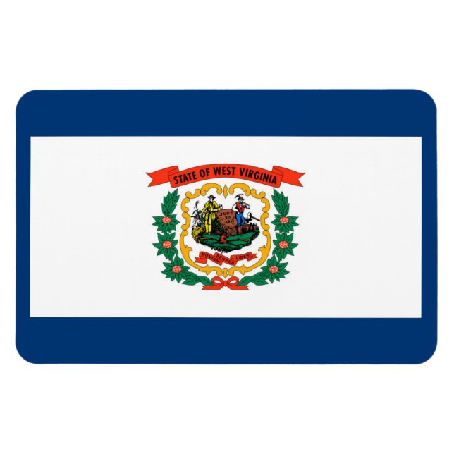 Magnet Flexible Drapeau de Virginie occidentale (Horizontal)