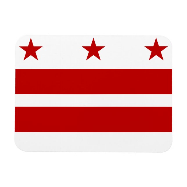 Magnet Flexible Drapeau de Washington DC (Horizontal)