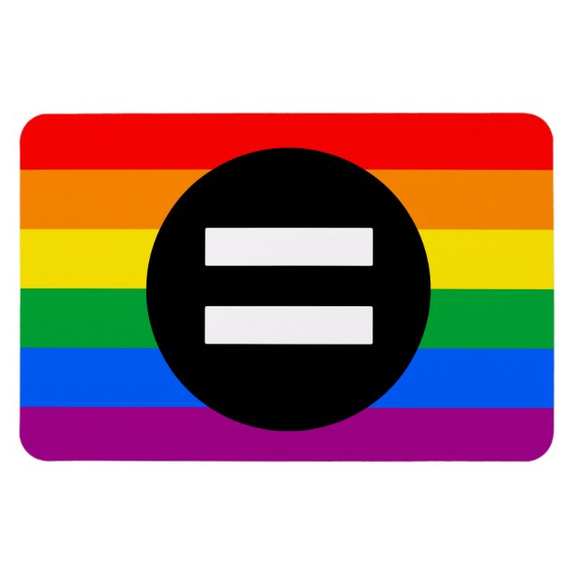 Magnet Flexible Drapeau des droits gays (Horizontal)