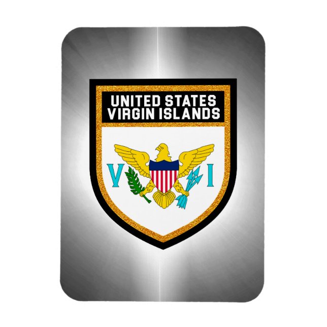 Magnet Flexible Drapeau des îles Vierges américaines (Vertical)