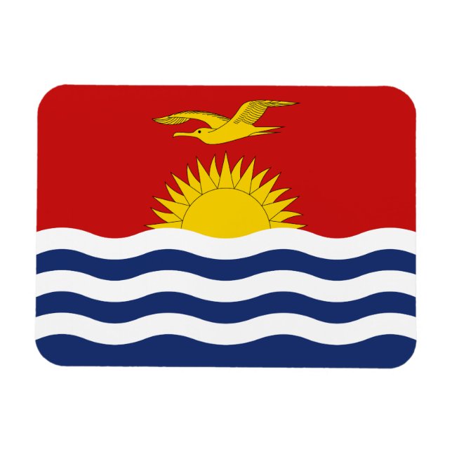 Magnet Flexible Drapeau des Kiribati (Horizontal)