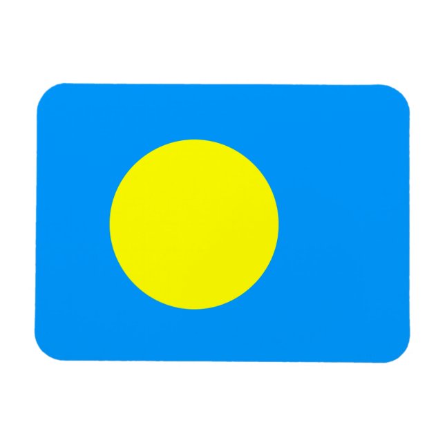 Magnet Flexible Drapeau des Palaos (Horizontal)