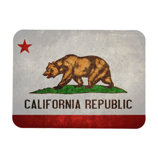 Magnet Flexible Drapeau d'État de Californie (Horizontal)
