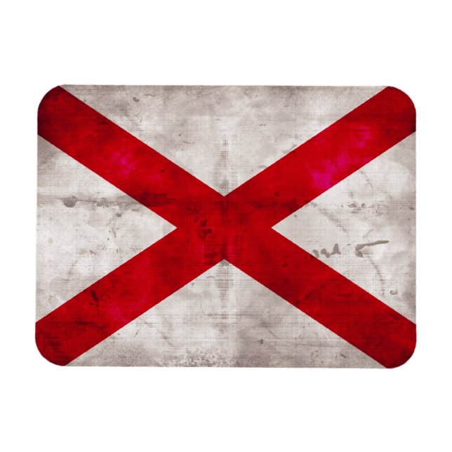 Magnet Flexible Drapeau d'État de l'Alabama (Horizontal)