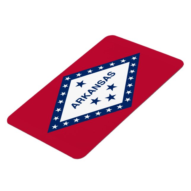 Magnet Flexible Drapeau d'État de l'Arkansas (Côté Gauche)