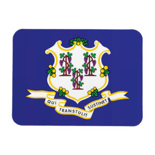 Magnet Flexible Drapeau d'État du Connecticut, États-Unis