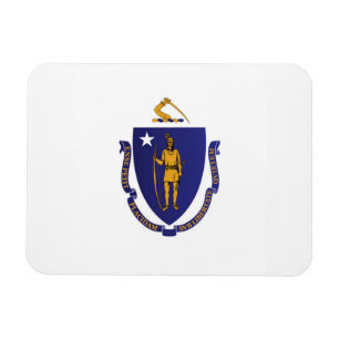Magnet Flexible Drapeau d'Etat du Massachusetts, États-Unis