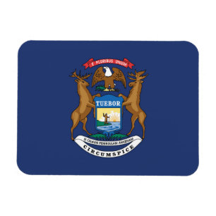 Magnet Flexible Drapeau d'État du Michigan, États-Unis