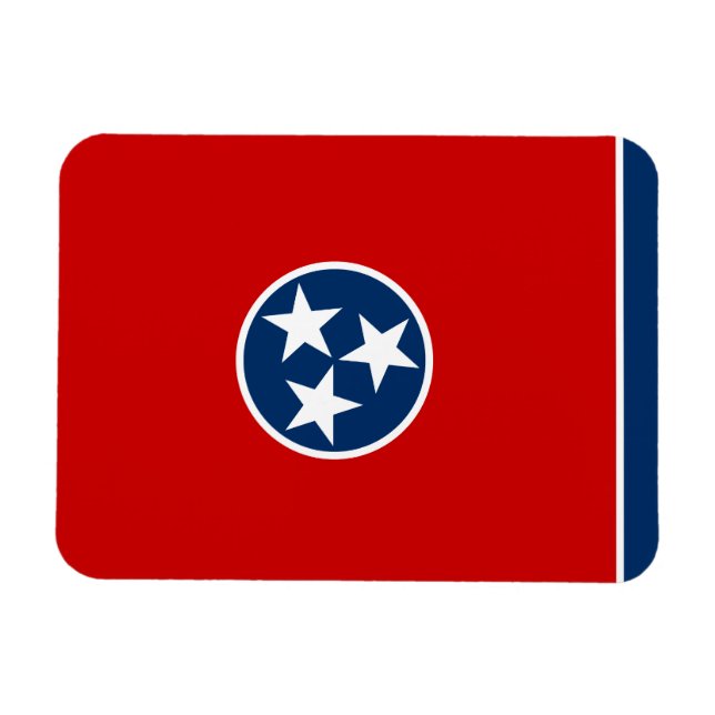 Magnet Flexible Drapeau d'état du Tennessee (Horizontal)