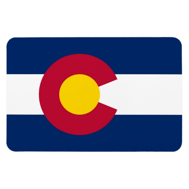 Magnet Flexible Drapeau du Colorado (Horizontal)