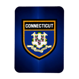 Magnet Flexible Drapeau du Connecticut