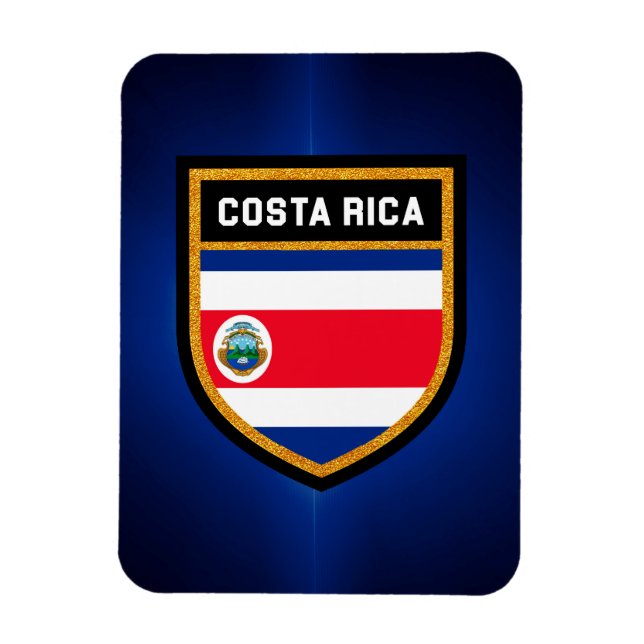 Magnet Flexible Drapeau du Costa Rica (Vertical)