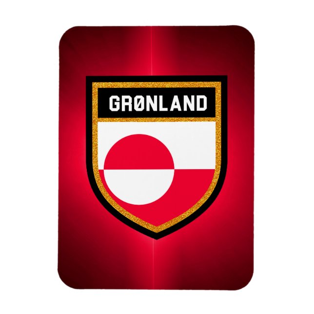 Magnet Flexible Drapeau du Groenland (Vertical)