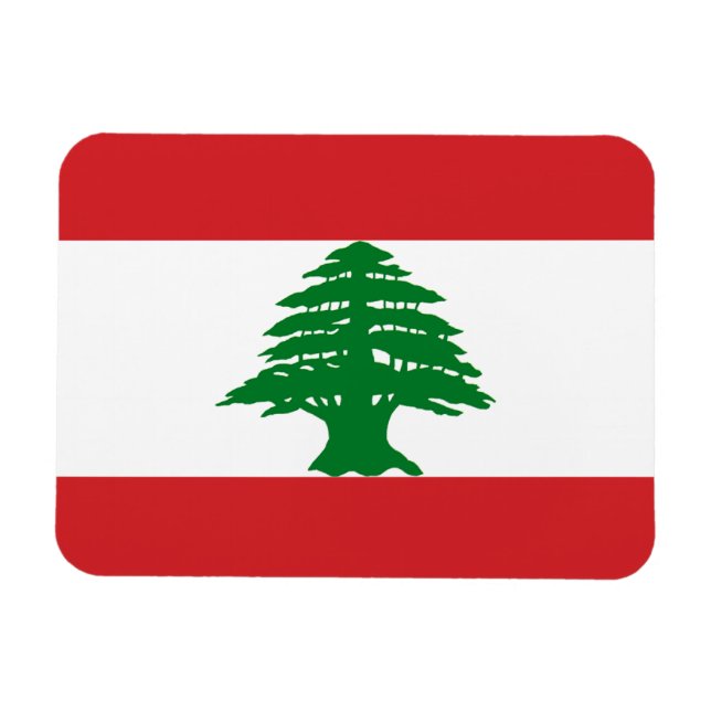 Magnet Flexible Drapeau du Liban (Horizontal)