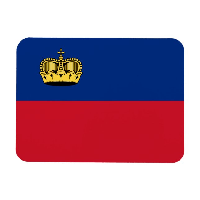 Magnet Flexible Drapeau du Liechtenstein (Horizontal)