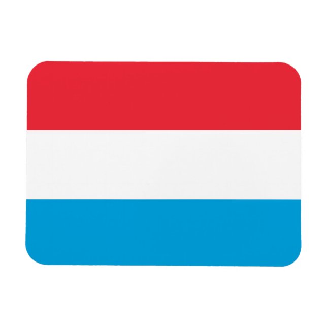 Magnet Flexible Drapeau du Luxembourg (Horizontal)