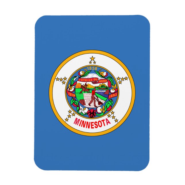 Magnet Flexible Drapeau du Minnesota (Vertical)