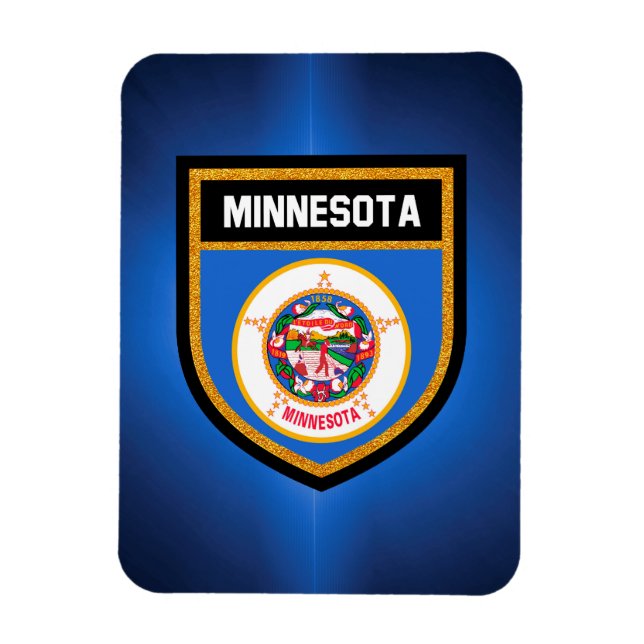 Magnet Flexible Drapeau du Minnesota (Vertical)