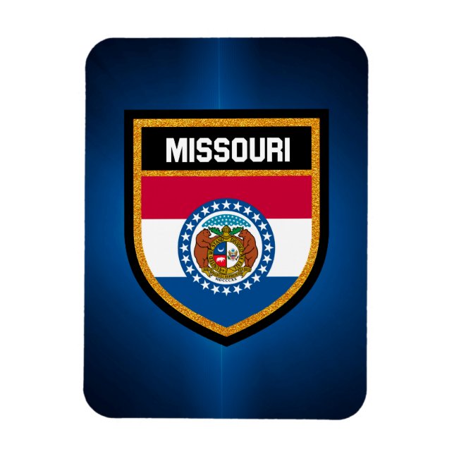 Magnet Flexible Drapeau du Missouri (Vertical)
