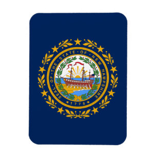 Magnet Flexible Drapeau du New Hampshire