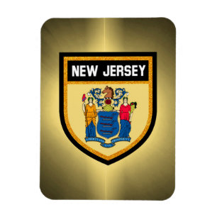 Magnet Flexible Drapeau du New Jersey