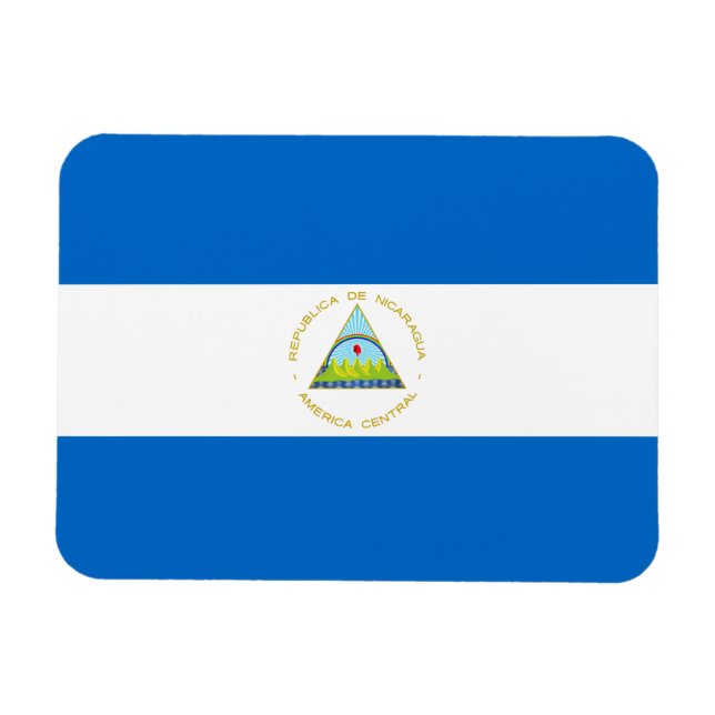 Magnet Flexible Drapeau du Nicaragua (Horizontal)