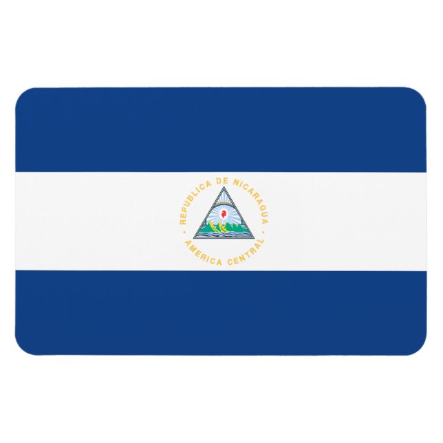 Magnet Flexible Drapeau du Nicaragua (Horizontal)