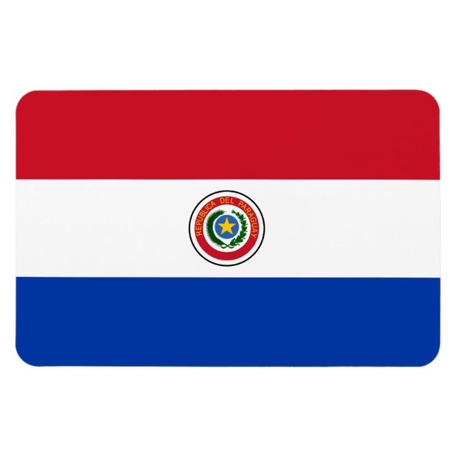 Magnet Flexible drapeau du Paraguay (Horizontal)