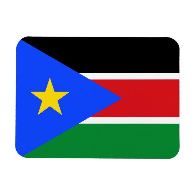 Magnet Flexible Drapeau du Soudan du Sud (Horizontal)