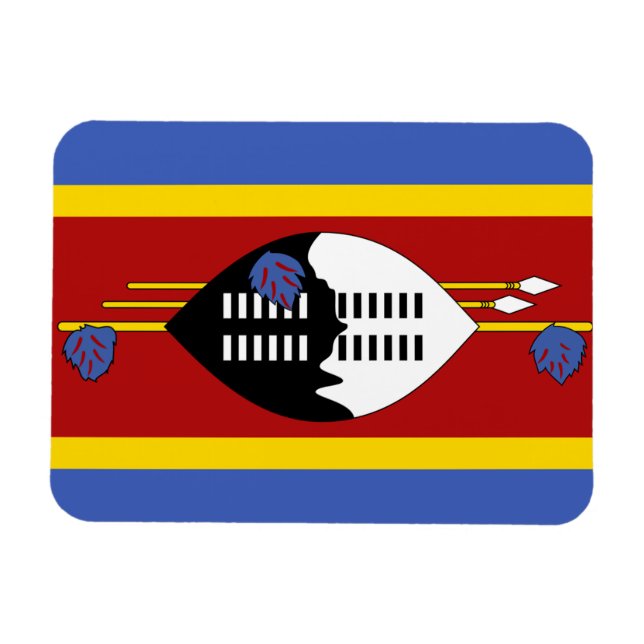 Magnet Flexible Drapeau du Swaziland (Horizontal)
