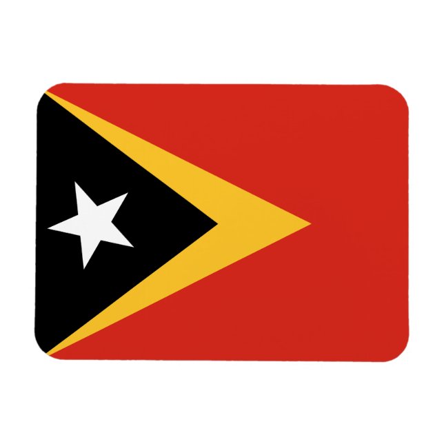Magnet Flexible Drapeau du Timor oriental (Horizontal)