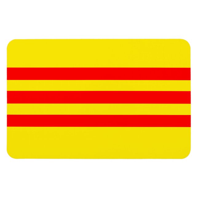 Magnet Flexible Drapeau du Vietnam (nouveau) (Horizontal)