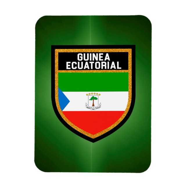 Magnet Flexible Drapeau équatorien de Guinée (Vertical)