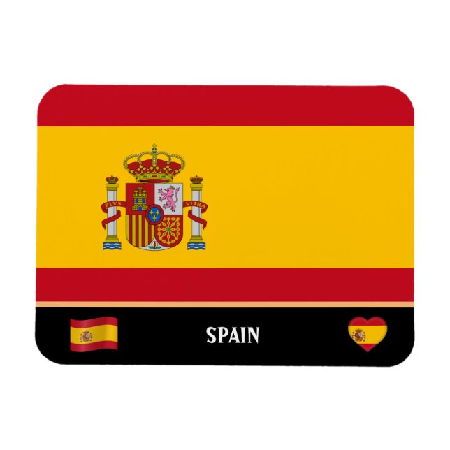 Magnet Flexible Drapeau espagnol & Voyage en Espagne / Espagne (Horizontal)