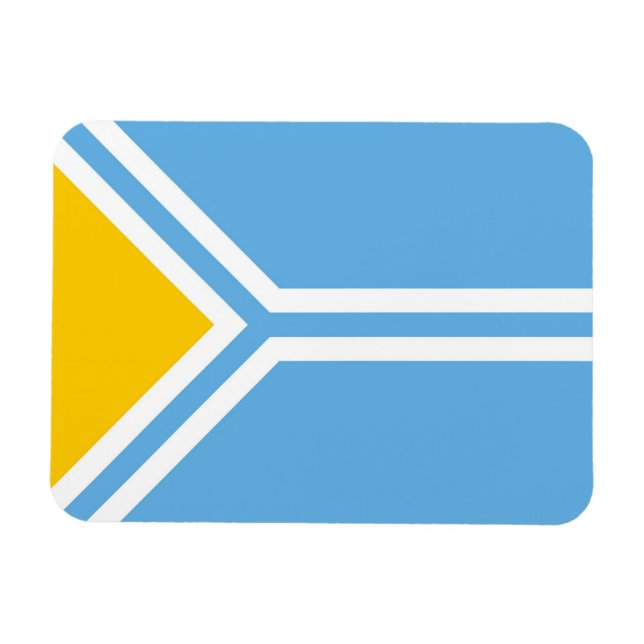 Magnet Flexible Drapeau ethnique Tuva tuviniens sibérie (Horizontal)
