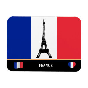 Magnet Flexible Drapeau français & Tour Eiffel Paris / France Magn