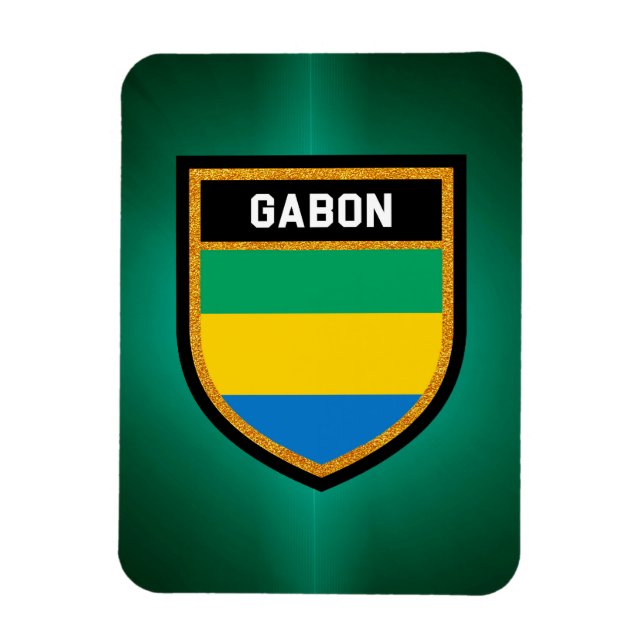 Magnet Flexible Drapeau Gabon (Vertical)