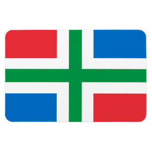 Magnet Flexible Drapeau Groningen Région du Pays-Bas