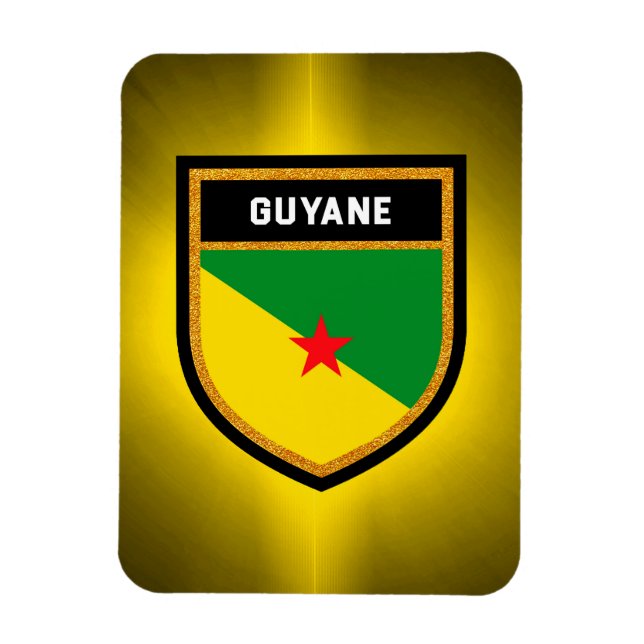 Magnet Flexible Drapeau Guyane (Vertical)