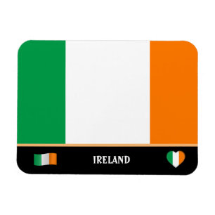 Magnet Flexible Drapeau irlandais & voyage de pays irlandais / Irl