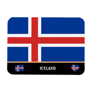 Magnet Flexible Drapeau islandais & Voyage de pays Islande / Islan