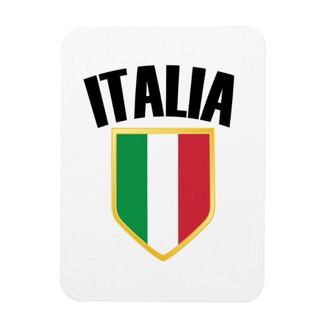 Magnet Flexible Drapeau Italia Crest Italie (Vertical)