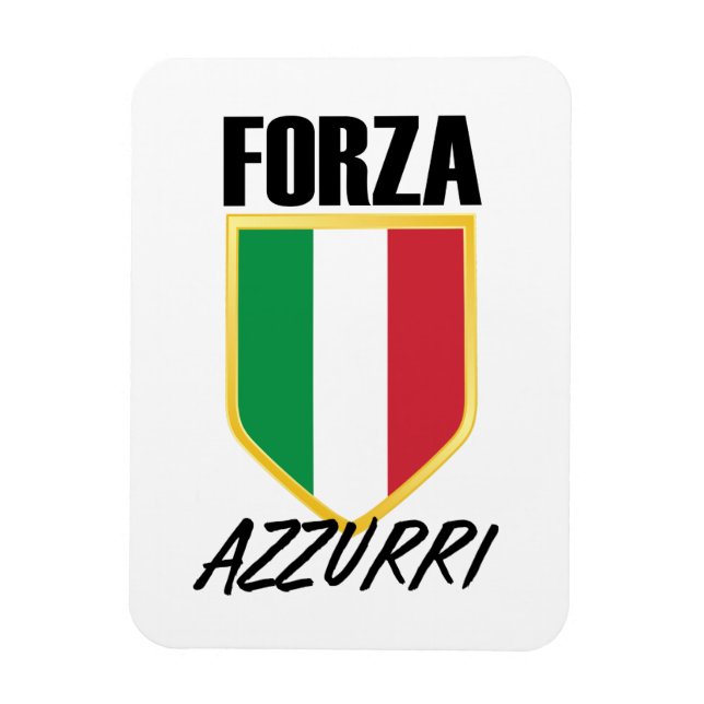 Magnet Flexible Drapeau italien Forza Azzurri (Vertical)
